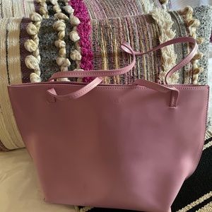 Beautiful mauve vintage leather Furla tote